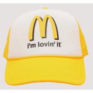 McDonalds Trucker Hat Mesh Cap Snapback Hat Adjustable  i'm lovin it